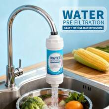 Shower Head Water Filter, Home Faucet Pre-Filter Water Purifier Filter Cartridge, Bathroom Shower Head Filtration Water Purifier, Shower Water Filter, Home Water Heater Pre-Filter Water Purifier, Dorm Faucet Shower Head Universal Filter Cartridge - Upgraded Filter - View 1