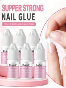 1pc/6pcs 3g Super Strong Glue For Press On Nails,Fast-Drying Nail Glue, Durable, Easy To Apply False Nail Glue, Quick-Drying Nail Adhesive - 3g - View 10