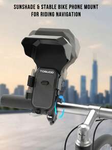 TOSUOD Universal Bicycle Motorcycle Phone Holder, 360° Rotating Adjustable Function, With Sunshade, Compatible With Most Smartphones, Enhances Riding Navigation Safety - Multicolor - View 5