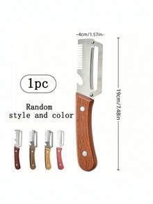 1 buah Alat Pemotong Bawang Multifungsi, Pengupas dan Pengiris Stainless Steel, Parutan Dapur 3-in-1, Pembuka Botol, Cocok untuk Berbagai Buah dan Sayuran/Natal/Dapur/Pernikahan/Berkemah/Halloween/Perlengkapan Liburan/Dapur/Rumah - A - View 13
