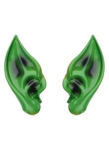 1Pair D EXCEED Makeup Costume Accessories Elf Ears Fairy Ears For Unisex Halloween Cosplay Party Dance Stage Performance Music Festival - Multicolor - View 12