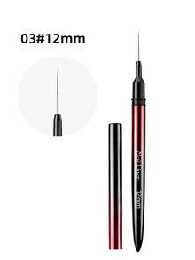 Professional Black Red Ombre Nail Art Liner Brushes Set French Stripe Line Painting Drawing Pen Kit For Gel Polish - Black - View 12