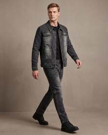 Men's Denim Classic Jean Suit Outfit - Black - View 3