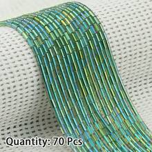 70pcs 5mm Colorful Crystal Tube Beads DIY Jewelry Making Accessories For Necklace, Bracelet, Pendant, Loose Beads - Crystal Tube - View 13