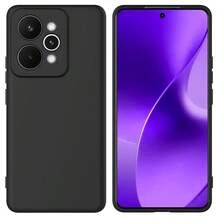 Casing Ponsel untuk 15 5G, dengan Perlindungan Kamera, Tipis, Tahan Guncangan, Fleksibel, Hitam Matte, Silikon Lembut, Pelindung - Hitam - View 1