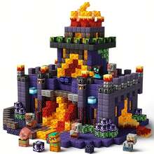 Super Cool And Affordable Magnetic Blocks! Perfect For Christmas And Halloween-100 Randomly Colored Sensory Display Modules To Enhance STEM Design And Help Children Develop Cognitive Skills. Unique Toy Design - 3 Years and Older / 100 Random Items - View 2