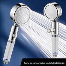 3-Mode Filter Boost Handheld Shower Set|One-Click Stop + 16 Replacement Cartridges|Home Water Purifying Beauty Shower Head|High Flow Bath Sprayer (For Shower Use Only) - Filtered Version - View 6
