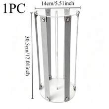 12.01 X 5.51 Inch Acrylic Transparent Hair Accessory Storage Rack, Desktop Hair Clip Bow Storage Rack, Used For Desktop Storage And Decoration Rack, Storage Hanging Rack (1pc) - Multicolor - View 7
