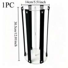 12.01 X 5.51 Inch Acrylic Transparent Hair Accessory Storage Rack, Desktop Hair Clip Bow Storage Rack, Used For Desktop Storage And Decoration Rack, Storage Hanging Rack (1pc) - Multicolor - View 8