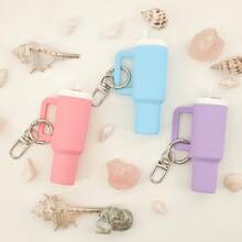 50pcs 14 Color Mix Plastic Mini Cup Keychain, The Perfect Gift For Friends And Sports Enthusiasts, Suitable For Various Scenarios Such As Backpacks And Keys Keychain Colored Mini Cup Keychain - Multifunctional Keychain For Lipstick - 14 Colors Mix - View 7