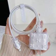 White Bow With Small Pearls