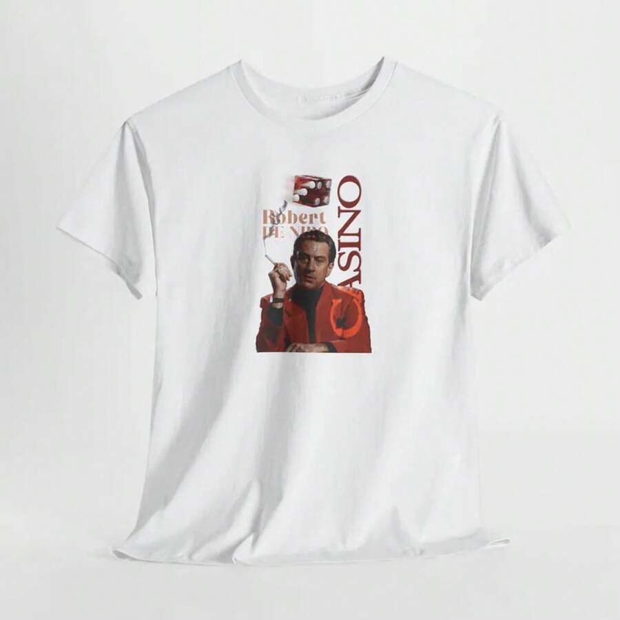 Camiseta de la película Casino 1995, Robert De Niro, Joe Pesci, , Camiseta de la mafia, The Irishman, Camiseta vintage de película de los 90s de los gangsters. - Blanco - Ver 1