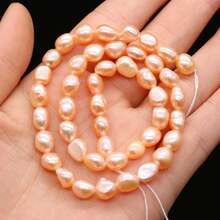 1String 36cm Natural Freshwater Pearl Beads Nugget Beaded For Jewelry Making DIY Charm Bracelet Necklace Accessories - Nugget Pearl - View 12