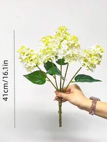 1束5莖人造丁香花，室內家居裝飾，花瓶裝飾，餐桌裝飾，桌面中心裝飾，客廳臥室裝飾，婚禮裝飾，DIY花藝布置，攝影道具，戶外園藝 - 5頭把束多色 - 查看 4
