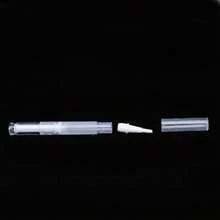 Bolígrafo transparente de 5ml con giro | Bolígrafo de esmalte de uñas recargable y vacío con cabezal de cepillo | Aplicador de brillo labial cosmético | Tubo de suero para crecimiento de pestañas | Bolígrafo de aceite de cutícula | Dispensador de aceite esencial | Herramienta de maquillaje portátil adecuada para belleza DIY, salón, hogar y cuidado personal - transparente - Ver 3
