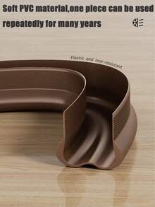 1pc Silent Soundproof Snap-In PVC Door Bottom Seal Strip, Windproof And Waterproof Draft Stopper, Suitable For Bedroom, Air-Conditioned Room And Door Gaps, Ideal For Landlords And Tenants, Perfect Housewarming Gift - Multicolor - View 2