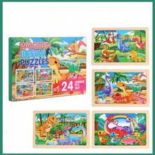 Puzzle Kayu 4-in-1, Cocok untuk Mainan Edukasi Prasekolah, Tema Hewan Kartun & Fantasi, Menumbuhkan Fokus & Kesabaran, Hadiah Sempurna untuk Hari Anak - MultiWarna - View 9