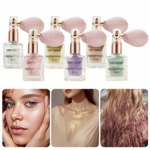SAM SUGAR Fine Shimmer Brightening Contour Highlighter Powder, Riasan Panggung Tahan Keringat dan Tahan Lama, Semprotan Tubuh Berkilau - MultiWarna - View 2