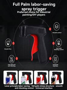 Portable Spray Can Trigger Handle, Power-Assisted Spraying Accessory, Universal, Plastic Material - Car Spraying - Multicolor - View 5