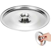 Tapa De Acero Inoxidable Para Olla De Condimentos 6.3 Pulgadas Tapa Resistente Al Vapor Y Fácil Limpiar Para Cocina Casera - Multicolor - Ver 1