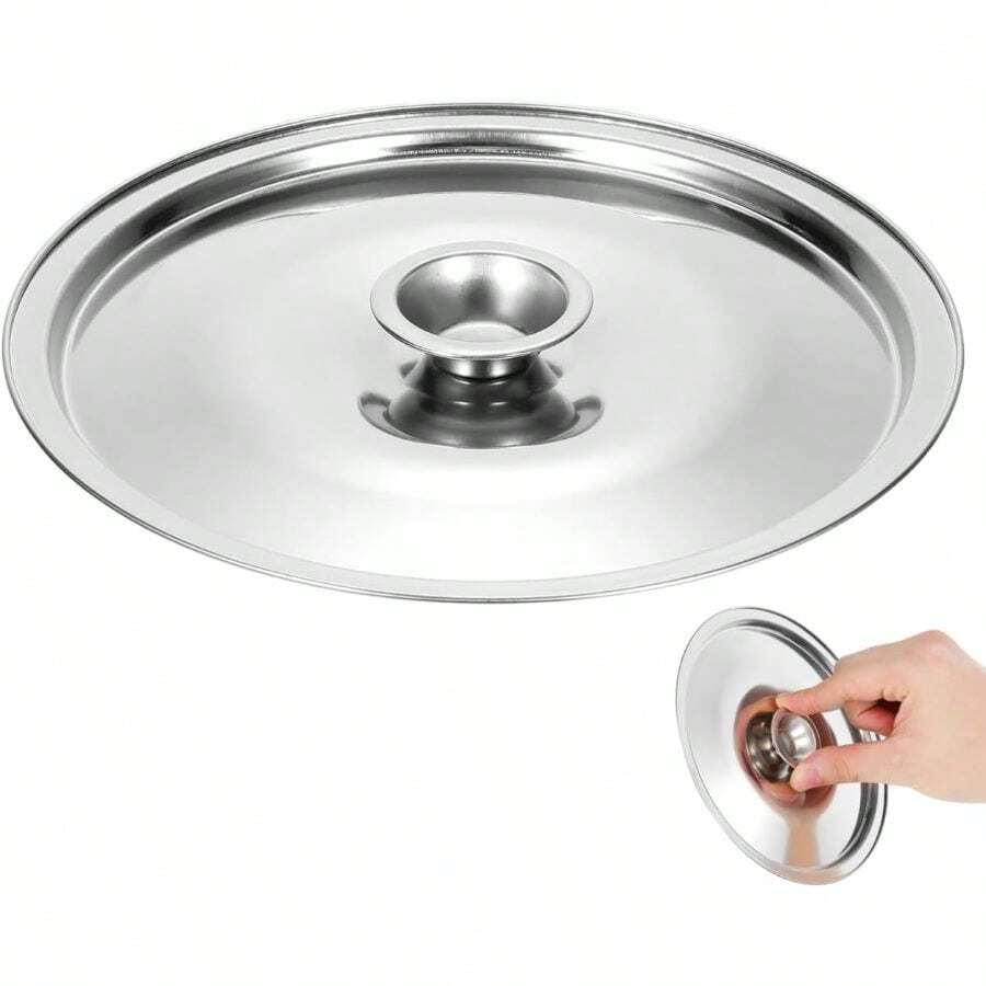 Tapa De Acero Inoxidable Para Olla De Condimentos 6.3 Pulgadas Tapa Resistente Al Vapor Y Fácil Limpiar Para Cocina Casera - Multicolor - Ver 1