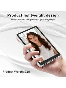 Vlog 自拍監控螢幕，相容 iPhone 與 Android 後置相機，無線傳輸手機後置鏡頭 3.97 吋螢幕，適用社群媒體平台直播、Vlogging 套件，相容 iPhone，磁吸保護殼，Vlog 螢幕 - 彩色 - 查看 5