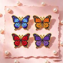 Colorful Monarch Butterfly Lapel Enamel Pins And Brooches Badge Pins For Backpacks Bags Backpack Cool Decoration Friend For Gifts - Multicolor - View 9