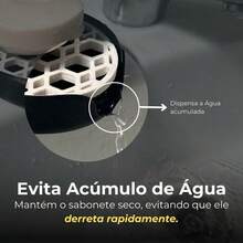 Porta Sabonete com Drenagem Colmeia Saboneteira Banheiro Anti Meleca Grade Removível Fácil Limpeza - Visão 3