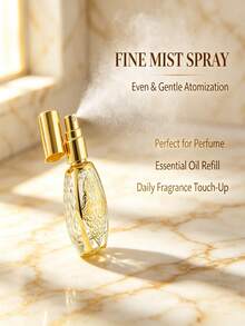 Gold Plated Perfume Bottle Glass Spray Bottle Cosmetic Decant Bottle Perfume Decant Bottle 10ML - View 4