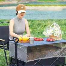 3pcs Disposable Plastic Film Table Cover For Picnics, Windproof Outdoors, No Wash Tablecloth, Camping Car Camping Table Cover - Suitable For Outdoor Camping/Friend Gatherings/Banquets/Events - No Wash, No Wipe - Multicolor - View 6