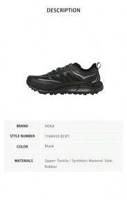 Hoka Mafate Speed 4 Lite Unisex Sports Shoes 1168450-BCKT - Black 1168450-bCKT - View 8