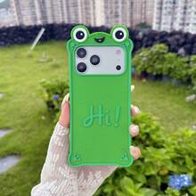 Lolla 1件可愛青蛙手機殼,適用於 iPhone 13/14 Pro Max/12/13 Pro Max,新款防摔矽膠保護軟殼,全包覆,可愛女性風格,15/16/17 - 彩色 - 查看 11