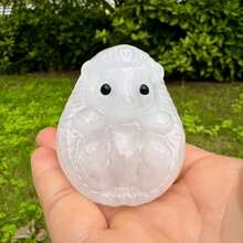1件裝混合天然多材質水晶刺蝟小雕像,手工雕刻迷你療癒寶石動物雕像,微景觀冥想裝飾,可愛多石刺蝟桌面擺飾,送給水晶收藏者的禮物 - 彩色 - 查看 17