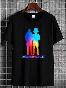 Men T-Shirts - 黑色 - 查看 1