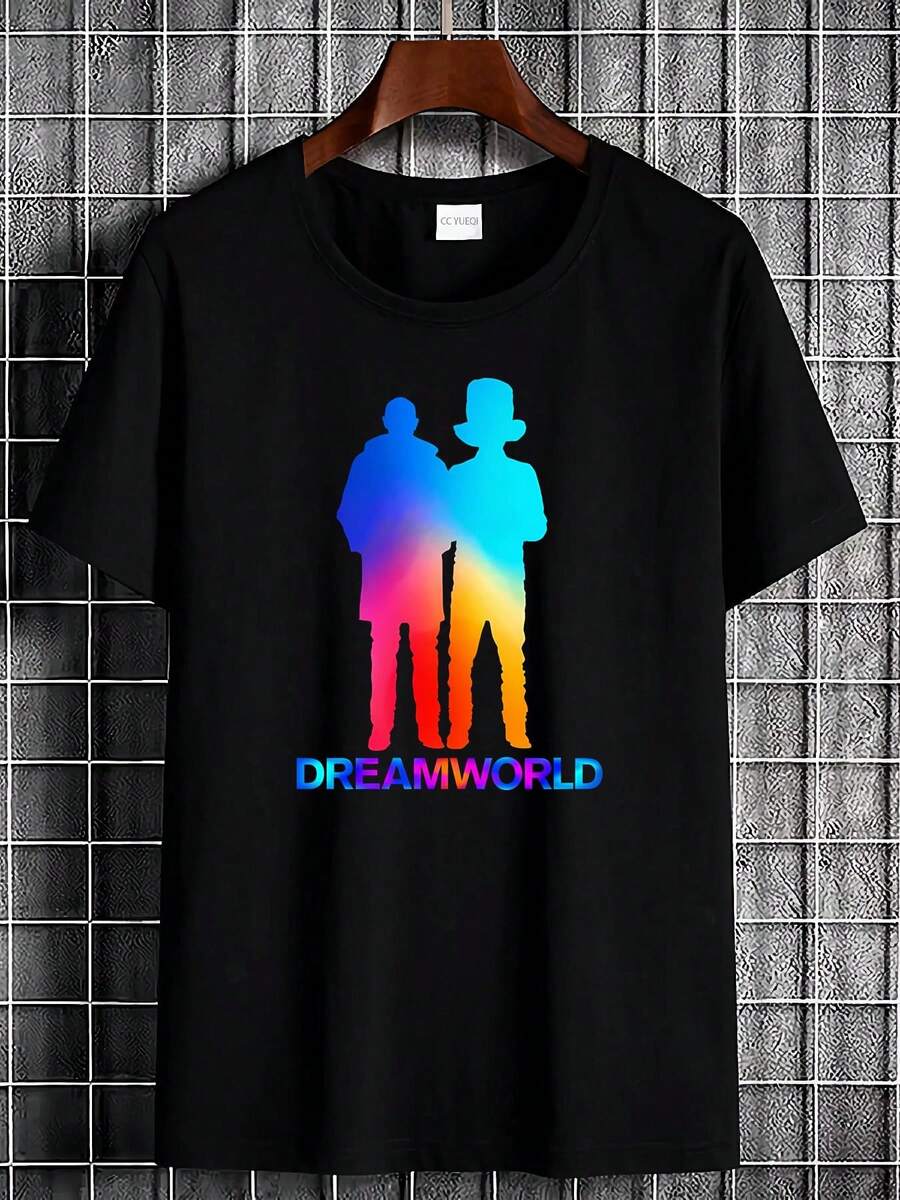 Men T-Shirts - 黑色 - 查看 1