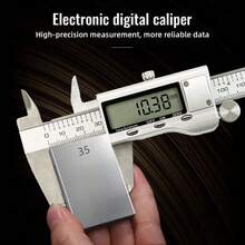 1 Pc 6-Inch 150mm Stainless Steel Electronic Digital Vernier Caliper Metal Micrometer Measuring - A - View 2