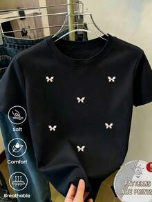 Plus Size T-Shirts - Black - View 1