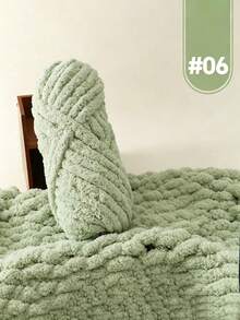 1 Rollo de Hilo de Felpa Extra Grueso, 250g de Hilo de Poliéster Multicolor, Adecuado para Tejer a Mano, Hilo Suave DIY Hecho a Mano, Se Puede Usar para Mantas, Almohadas, Camas para Mascotas - Opciones Multicolor - A - Ver 13