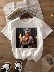Women T-Shirts - 白色 - 查看 1