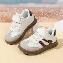 1 Par de Tênis Esportivos Infantis para Meninas, Tênis Infantis, Novos Tênis Esportivos Infantis Primavera/Outono, Tênis Leves para Caminhada de Bebês, Tênis Esportivos para Bebês, Slip-On com Fita Mágica, Tênis de Treinamento Infantil, Tamanho Pequeno, Sugerimos Pedir um Número Acima - Castanho - Visão 2