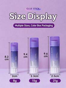 36/24/12/10/9/6/3/2/1pcs Color-Changing Purple PVP Glue Sticks, High Viscosity Craft Glue, Suitable For Stationery, Back To School, Handmade Crafts And DIY Projects - Color-changing Solid Glue - View 10