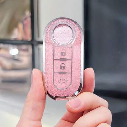 1pc Car Key Fob Cover, Soft TPU Car Key Holder/Case Shell For Fiat 500 Key Cover For Boyue For Bravo For Iveco For Olsen Car Key Remote Case