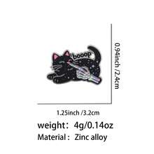 Pins de esmalte y broches con mano de esqueleto Boop negro para solapa, insignias para mochilas y bolsos, decoración cool, regalo para amigos - Multicolor - Ver 3