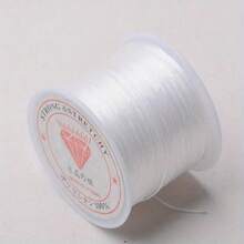 WGRXIRANYKM 2 Rolls White 0.8mm DIY Elastic Beading Cord, Strong Elastic String For Jewelry Making, Suitable For Bracelets And Necklaces, Beading Material, 10m Per Roll - White - View 10
