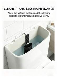 Adjustable Toilet Tank Cleaning Bracket, Tank Replacement Accessory, Hanging Toilet Cleaning Storage Basket With Hook, Collects Toilet Internal Debris, Prevents Baffle Clogging, Extends Toilet Cleaning Time, With Adjustable Strap - Multiple Styles - View 8