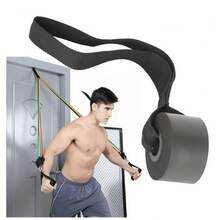 Fitness Cable Machine Attachments Kit, Tricep Rope, Exercise Handles, Ankle Cuffs, Door Anchor, Carabiner Clips For Gym Training - A - View 6