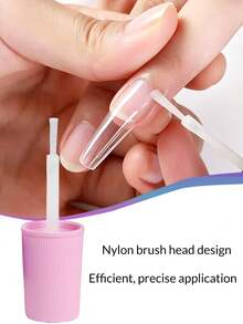 2pcs 10g Nail Glue & Remover Kit,Quick Drying Nail Tip Adhesive Strong Fake Press On Nail Adhesive With Gentle Glue Remover,Brush On Design False Acrylic Nails, At-Home Manicure & Nail Salon Use - 10g - View 6