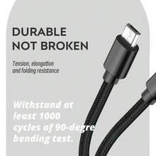 DATA FROG 相容 控制器充電線 Micro USB 數據線 無線控制器充電線 1/2/3 米線 - 黑色2M - 查看 3