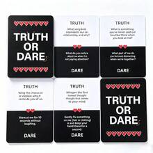 Truth Or Dare Couples Card Game, Adult Fun Interactive Card Game, Party Gathering Leisure Game Cards. Suitable For Home Dates, Couples Trips, Friends Parties, Anniversary Gatherings, And Other Desktop Games. Can Be Used As Creative Gifts For Valentine's Day, Birthdays, Anniversaries. Rich And Interesting Challenges And Questions, Easily Lively The Atmosphere, Break Social Awkwardness - Multicolor - View 4