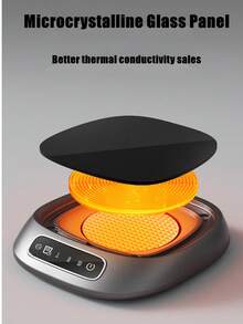 USB Constant Temperature Heating Cup Mat, 3-Level Adjustable Coffee Cup Heater, 55°C Constant Temperature Cup Heater, Suitable For Home And Office - Multicolor - View 5
